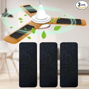 Ceiling Fan Air Filters, 3-Pack Activated Carbon Pads, Unscented, Easy Install