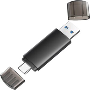 128GB USB C & A Flash Drive, 2-in-1 for Devices